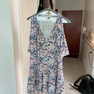 Amanda Uprichard No-Shoulder Flowy Dress